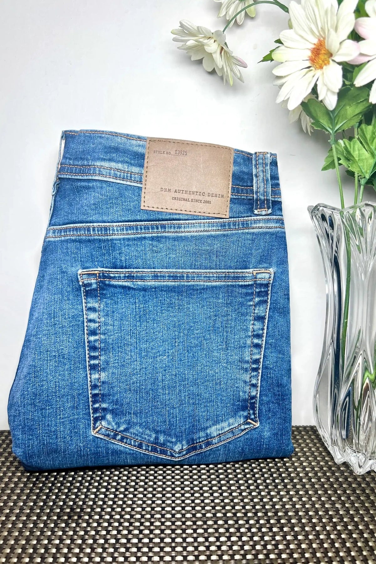 Tapered Comfort Stretch Jeans – Blue