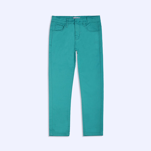 Aqua Buttoned Pants