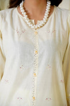 Rose White Farshi Shalwar 2Pc