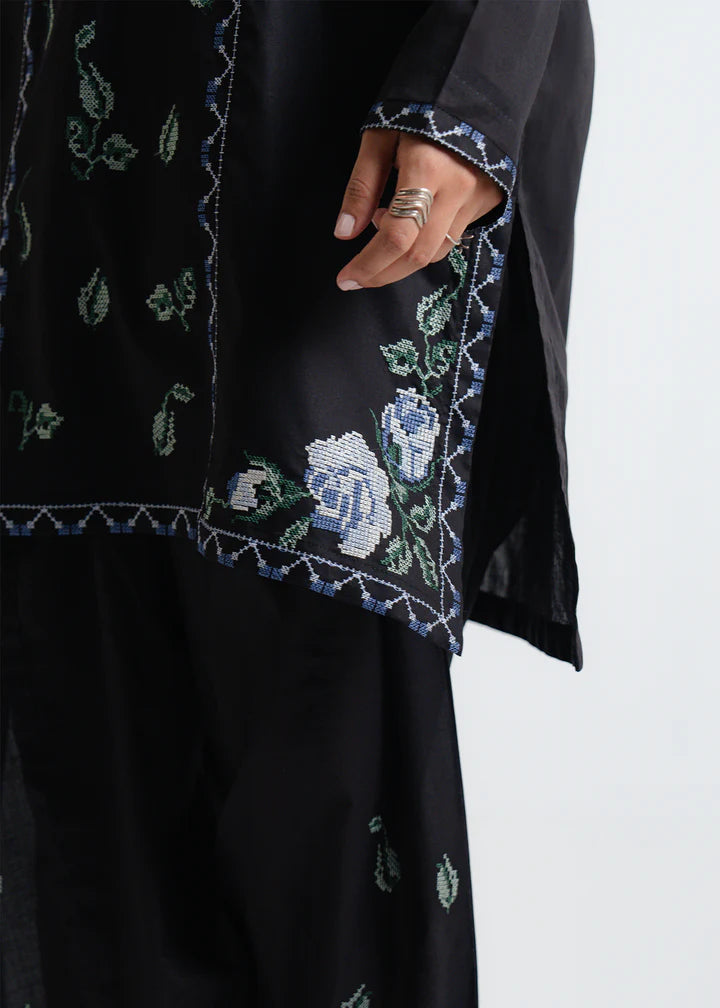 Cross Stitch 2Pc - Black