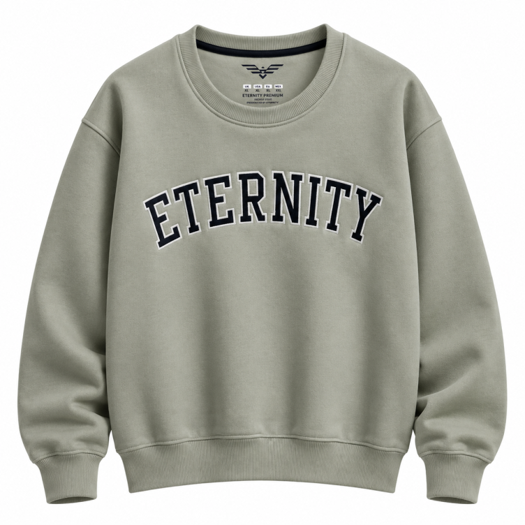 Eternity Men Premium Fleece Sweatshirt (Light Olive)