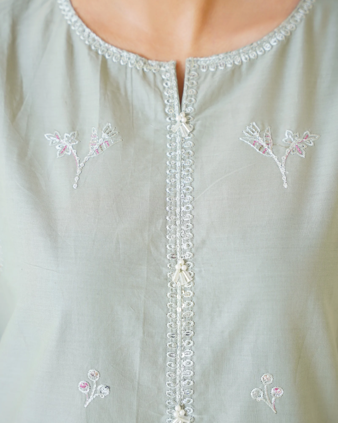 Pastel Green Farshi Shalwar 2Pc TWE-014