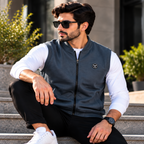 Eternity Men Premium Sleeveless Charcoal Bomber