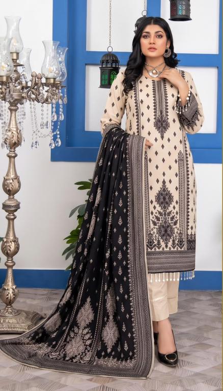 Khushbo Premium Doria Linen 3-Piece Unstitched Suit