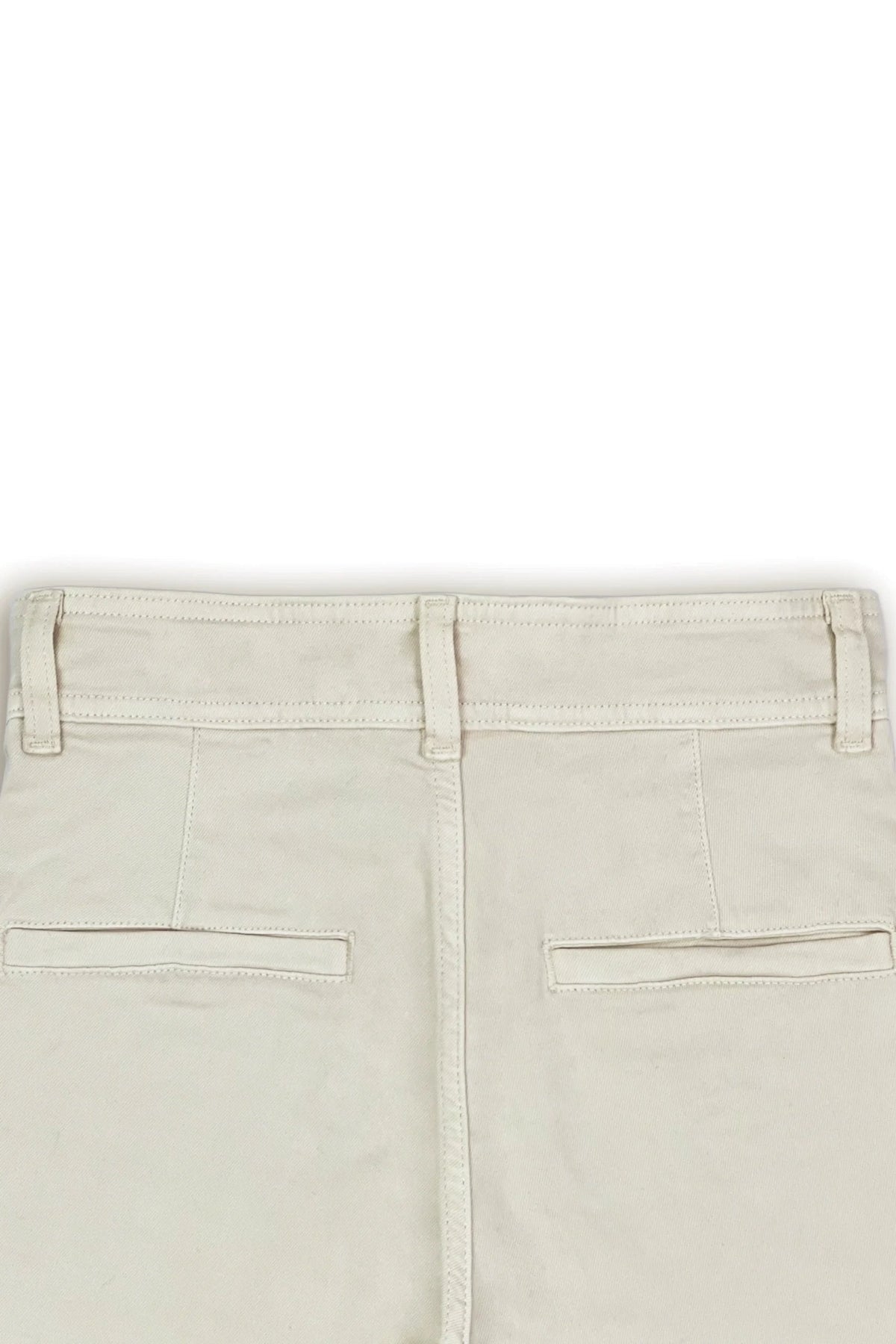 Wide Stretch Cropped Jeans - Off-White