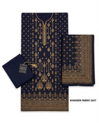 A042 Unstitched Embroidered Khadder Suit - 3 Pc