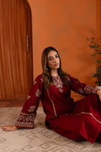 Ashnah 2Pc - Maroon