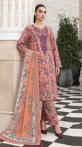 A049 Unstitched Embroidered Khadder Suit - 3 Pc