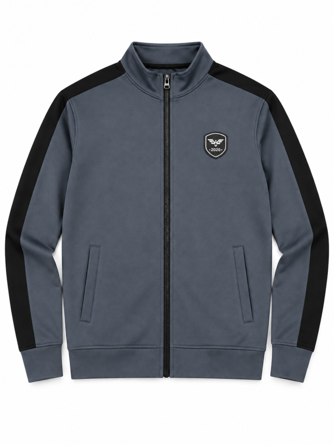 Eternity Men Premium Arm Panel Zipper Charcoal