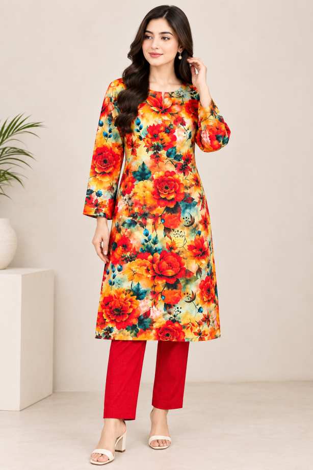 Iconic Brothers Printed Khaddar 2PC