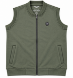Eternity Men Premium Sleeveless Olive Green Bomber