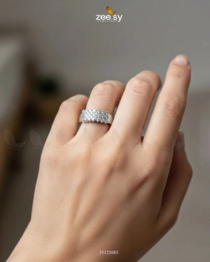 Artisan Geometric Band Ring
