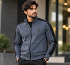 Eternity Men Premium Arm Panel Zipper Charcoal