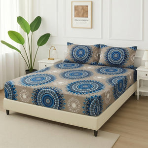 Blue Circle - Fitted Bedsheet Set