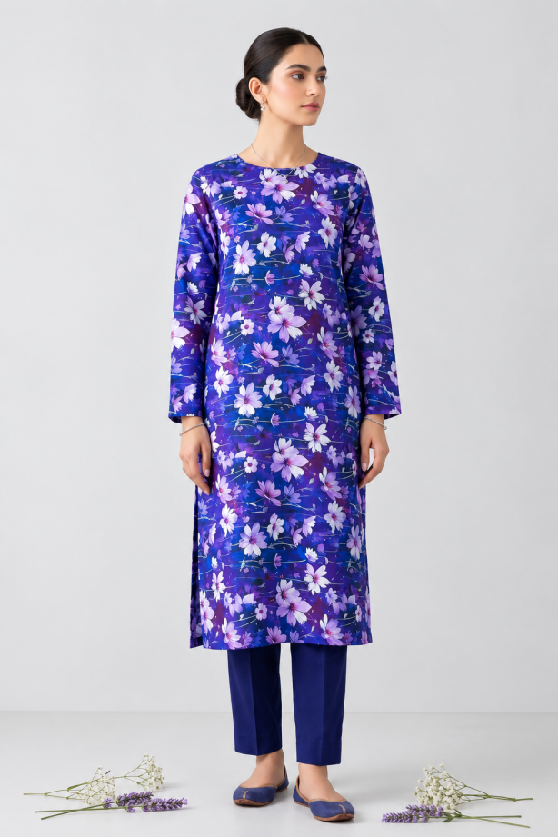 Iconic Brothers Printed Khaddar 2PC