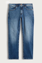 Tapered Comfort Stretch Jeans – Blue