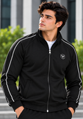 Eternity Men Premium Contrast Piping Zipper Black
