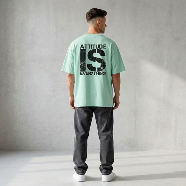 Men’s Oversized T-Shirt Frosty Blue | Premium Cotton Relaxed Fit