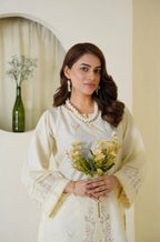 Rose White Farshi Shalwar 2Pc