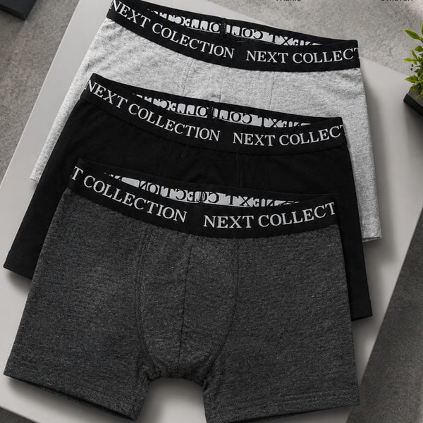 Next Collection Pack of 3 Men's Boxer Briefs | Ultra-Soft Stretch Fabric