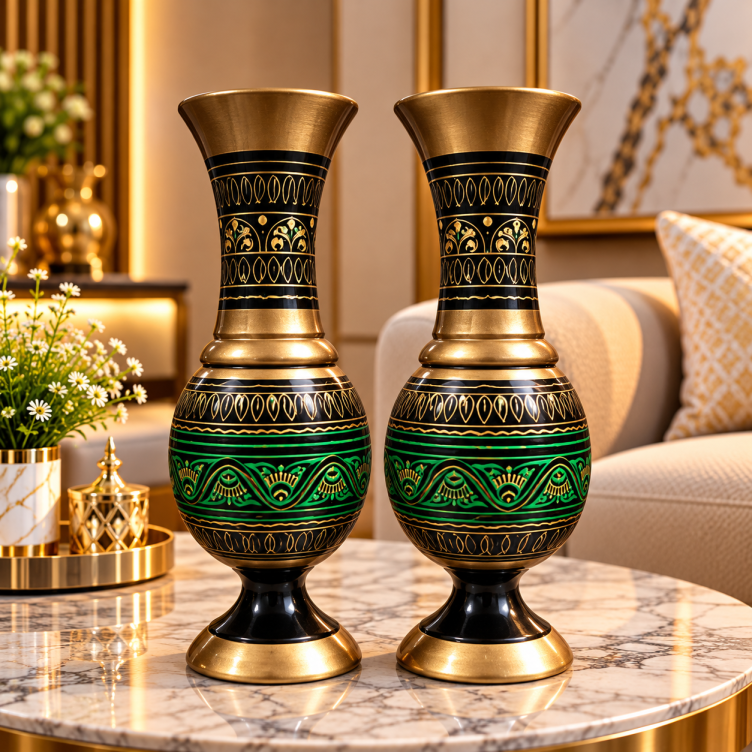 Luxury Handcraft Decorative Vase Set of 2