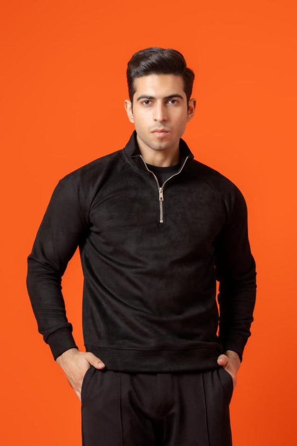 Scuba Black Quarter-Zip Sweatshirt