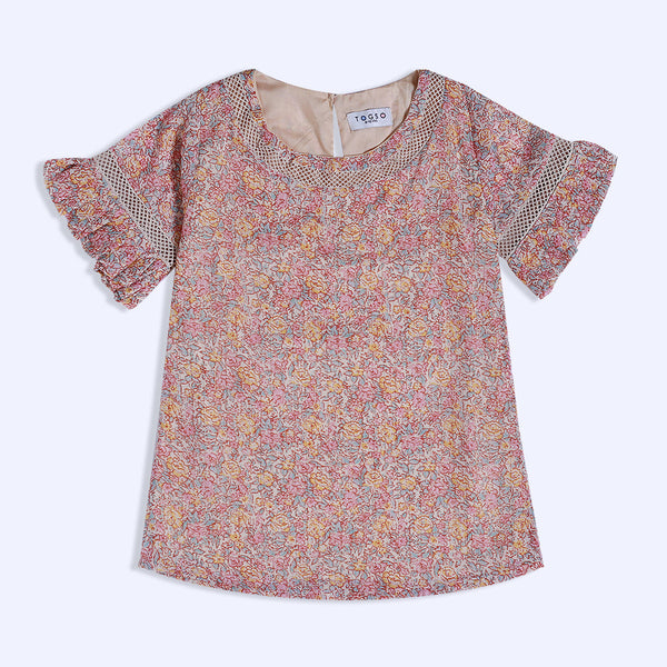 Floral Shafoon Top