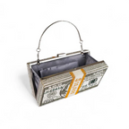 Rich Girl Dollar Clutch - Silver