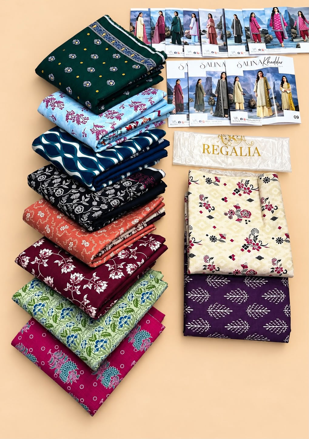Salina by Regalia Tex Printed Khaddar 3PC Vol-4 Winter Collection 2026-27