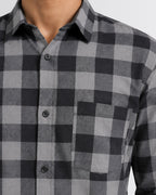Men's Checkered Shirt - Grey - view 3