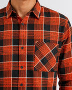 Men's Checkered Shirt - Orange - view 3