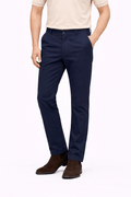 Navy Blue Cotton Pant - Straight FitPantGarderobe Clothing
