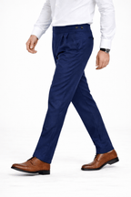 Navy Blue Gurkha Pant - Regular FitPantGarderobe Clothing