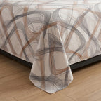 Ribbon Swirl Print Bedsheet Set close-up of print and pillow covers