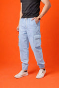 light Sky Denim Cargo