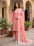 3Pc (G1) Stitched Embroidered Suit - pink