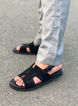 159 BLK Suede