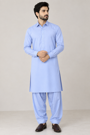 gents unStitched Suit - LIGHT BLUE