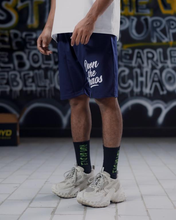 NAVY BLUE BASKETBALL SHORTS