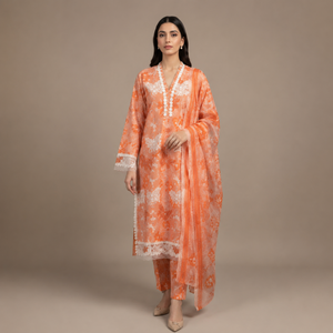PC-38 Embroidered 3Pc Stitched Party Wear Suit