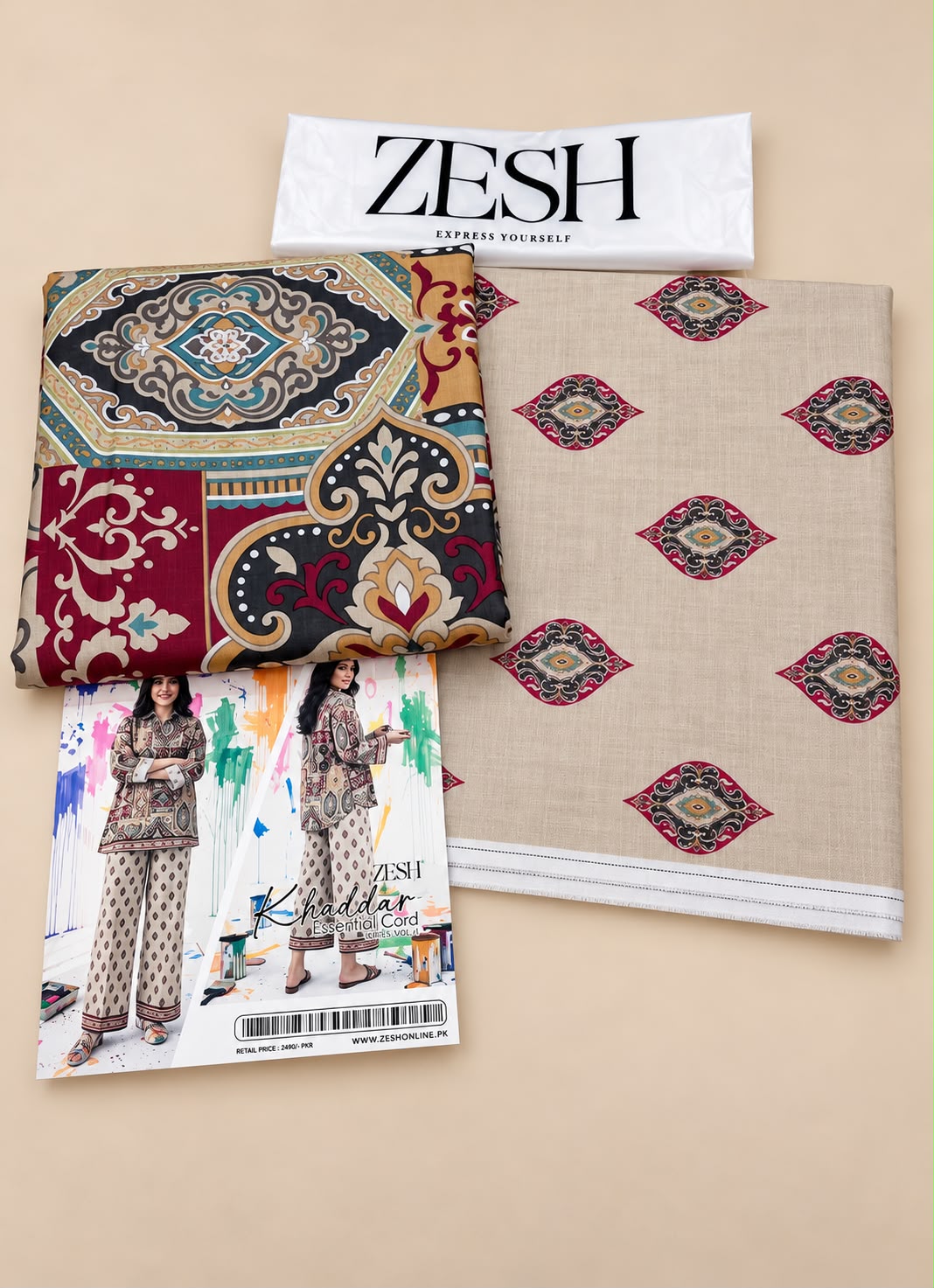 Zeesh Premium Printed Khaddar 2PC Winter Collection 2026-27