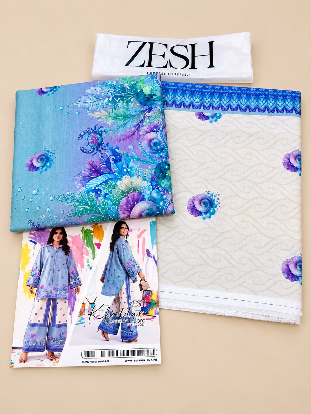 Zeesh Premium Printed Khaddar 2PC Winter Collection 2026-27