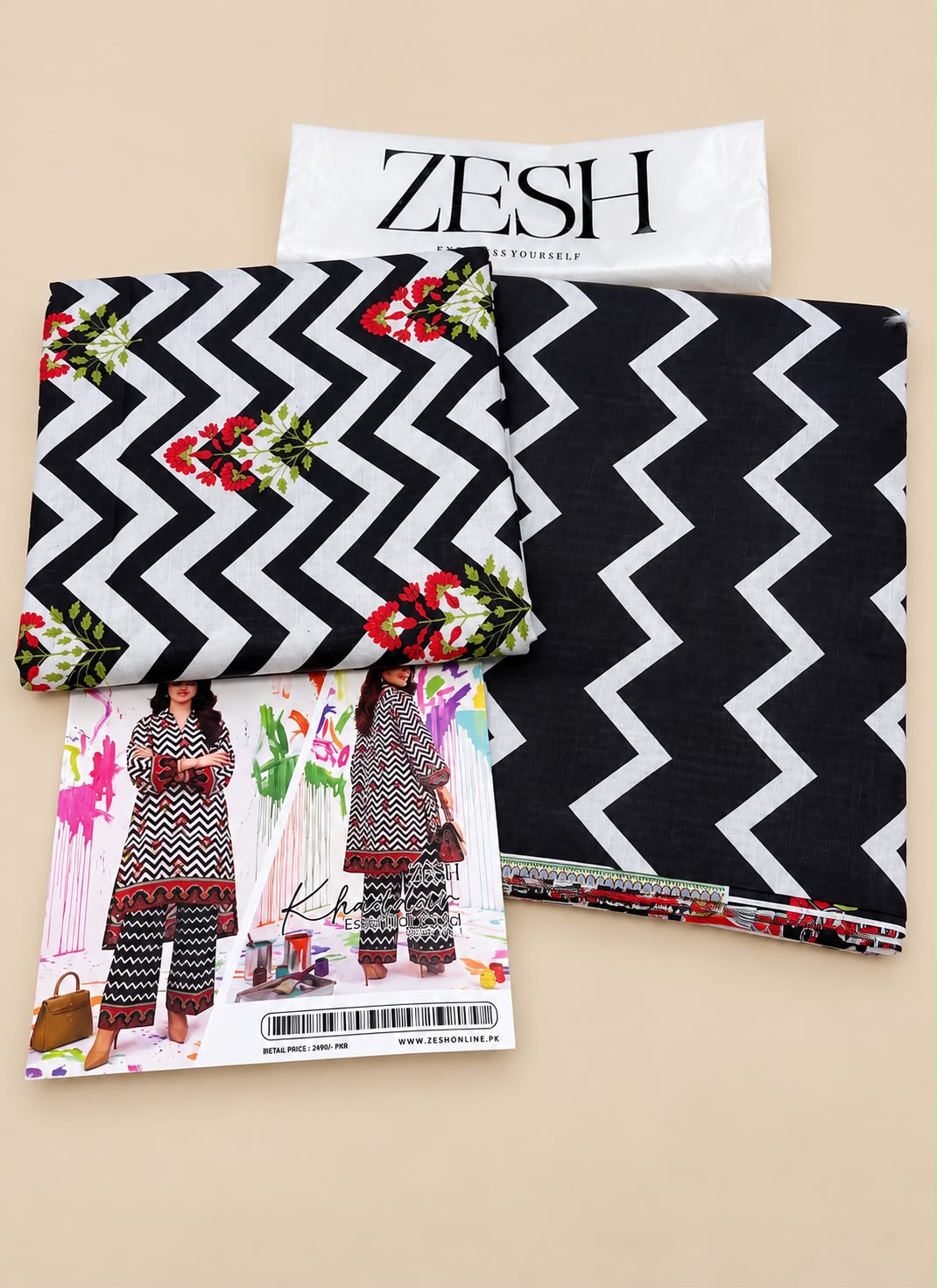 Zeesh Premium Printed Khaddar 2PC Winter Collection 2026-27
