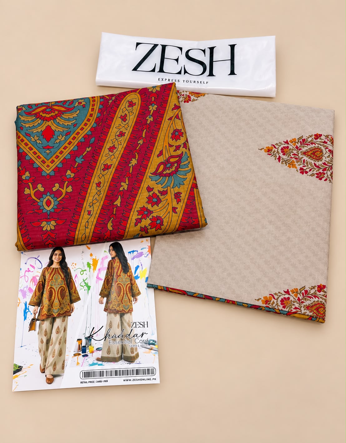 Zeesh Premium Printed Khaddar 2PC Winter Collection 2026-27
