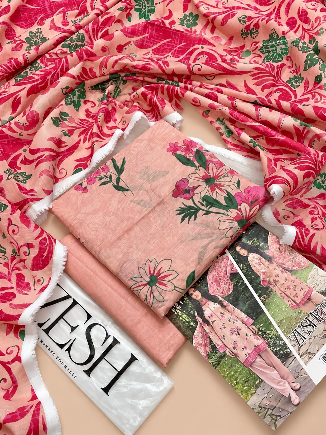 Zeesh Premium Printed Khaddar 3PC Winter Collection 2026-27