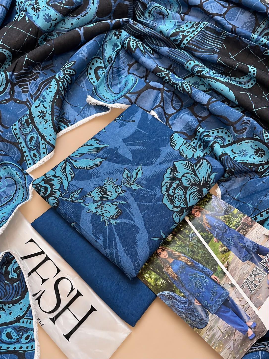 Zeesh Premium Printed Khaddar 3PC Winter Collection 2026-27
