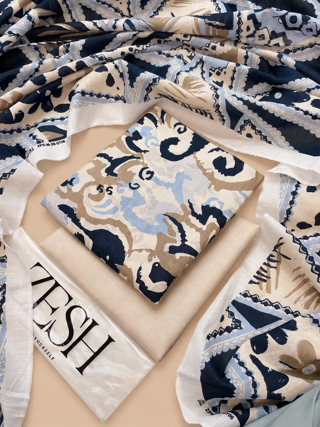 Zeesh Premium Printed Khaddar 3PC Winter Collection 2026-27