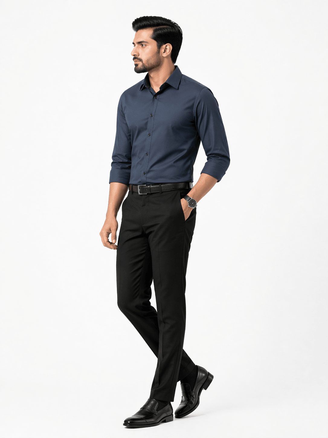 Zinc Blue Formal Shirt - Executive SeriesshirtGarderobe Clothing