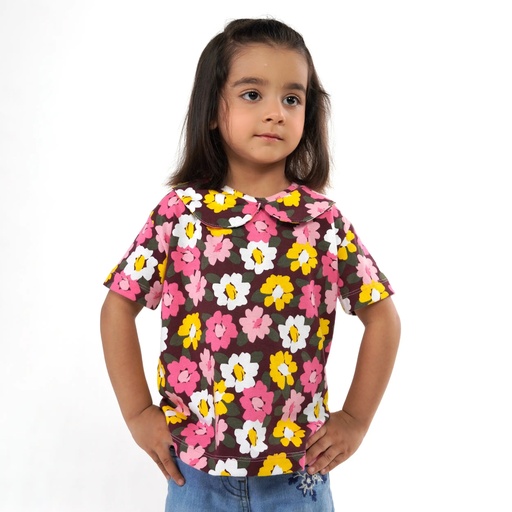 Girls Floral Tee
