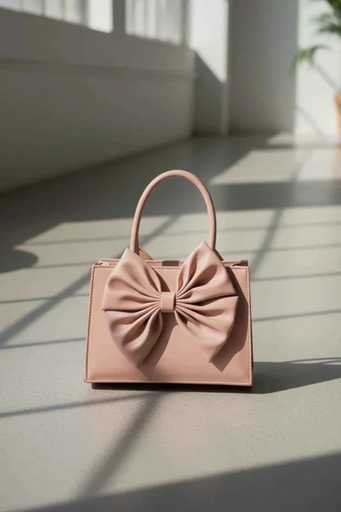 Fleur Bow Handbag for Women in Pakistan - PU Leather